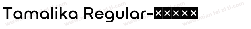 Tamalika Regular字体转换